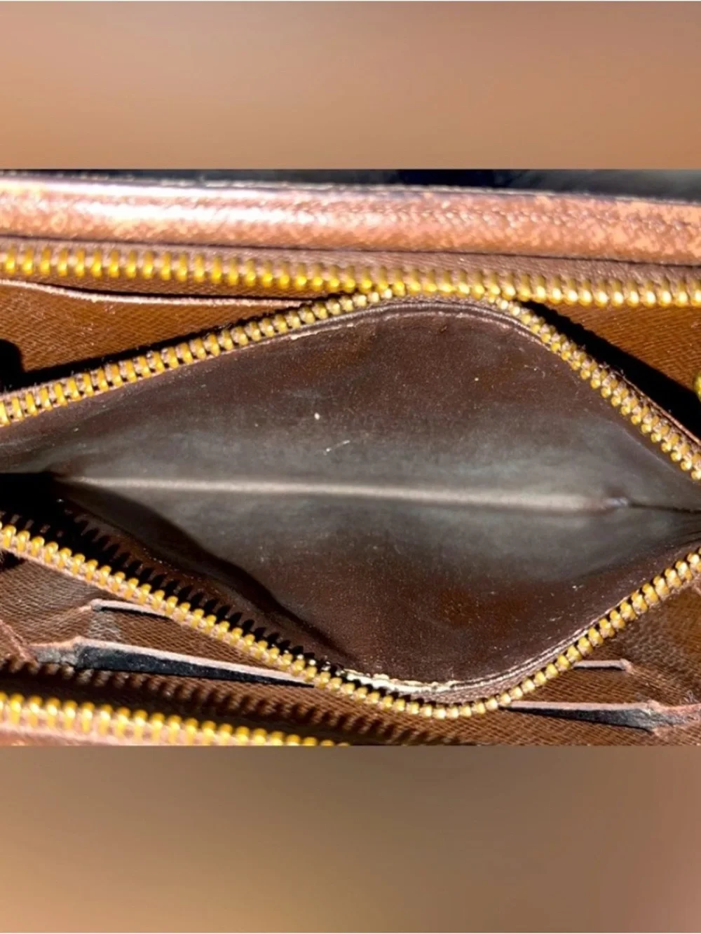 Louis Vuitton Brown Damier Ebene Zip Wallet - Picture 9 of 16